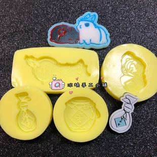 陈情令天子笑模具魔道祖师字牌模具滴胶diy 魏无羡天子笑酒坛模具