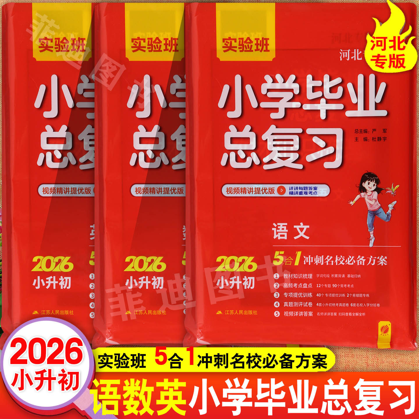 河北专版2026河北小升初真题卷实验班小学毕业总复习视频精讲提优语数英专项练习新初一入学分班必刷卷同步教材知识点考点梳理