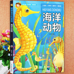 海洋动物小百科全书童眼观世界识天下儿童趣味科普馆百问百答聪颖宝贝中国少年儿童十万个为什么揭秘海洋365夜启蒙认知早教书籍