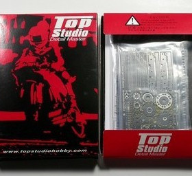 Top Studio TD23012 1/12 RC211V 摩托模型活动链条套件 银色