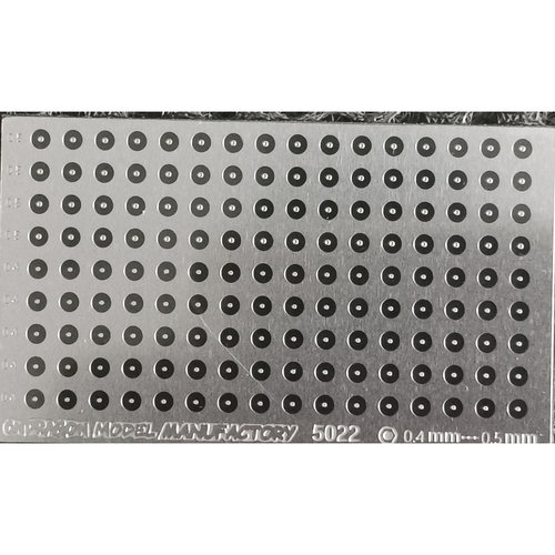 0.4-0.5mm 凸六角圆形底法兰螺钉头1/43 1/64 小比例车模型蚀刻片