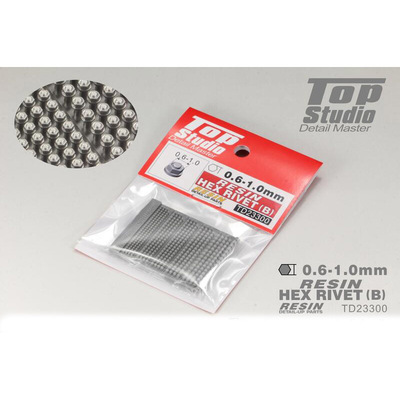 TOP STUDIO TD23300 树脂中凸六角铆钉B套装模型改造件