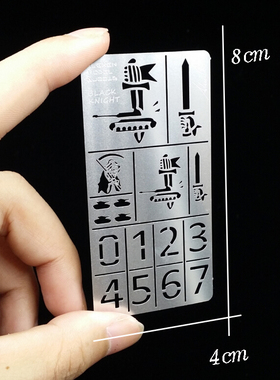 艾烈臣 坦克装甲漏喷高达 模型数字漏喷板蚀刻片 AJ0016