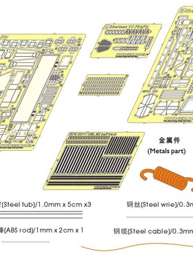 沃雅 PE35148 1/35 英国萤火虫 坦克模型改造蚀刻片