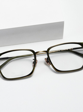 增永同款GMS系列经典超轻纯钛方框板材套圈眼镜架男女近视眼镜框