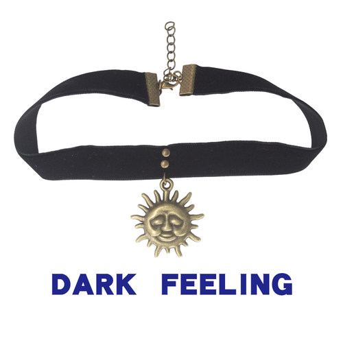 玛蒂达古铜色项圈网红全新同款