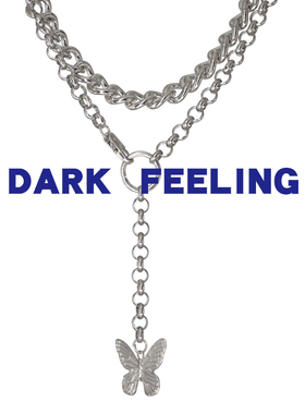 双层叠戴组合原宿五金夸张锁骨链