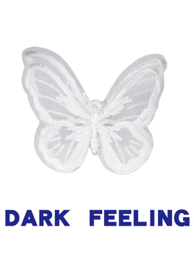 网红手工白色蝴蝶日系温柔少女淑女甜美复古日常耳环耳钉女耳夹