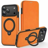 360旋转支架皮套适用苹果17promax手机壳Ari 新款 iPhone16翻盖15pro带卡套一体14卡包13放卡12磁吸充电11外壳