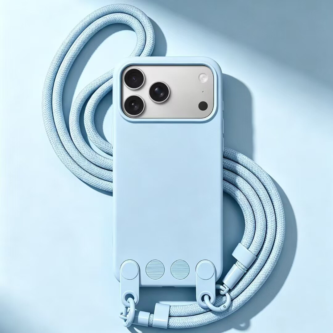 日韩登山扣环斜挎背适用iPhone17promax手机壳苹果16pro新款简约15promax伸缩挂绳14硅胶全包13防摔女保护套