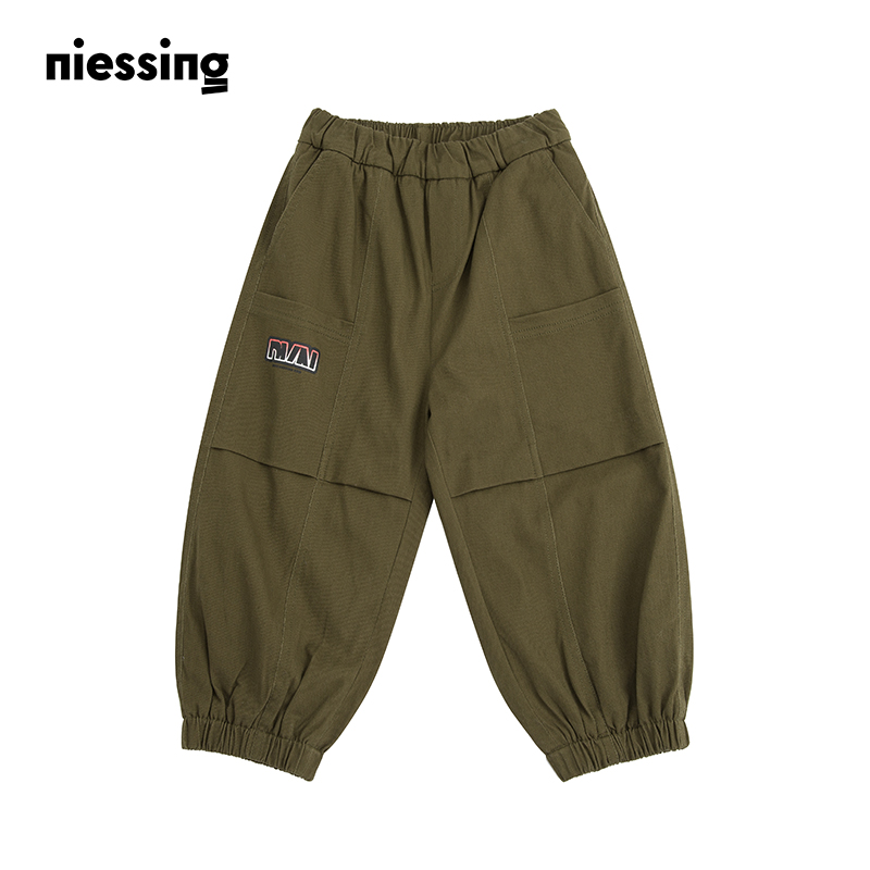 NIESSING尼辛加绒内里束脚工装裤