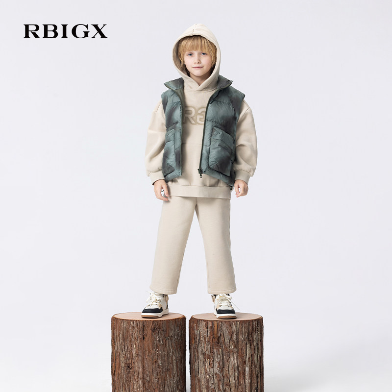 RBIGX瑞比克童装2025秋季新款美式宽松直筒百搭男童休闲运动卫裤