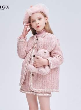 RBIGX瑞比克秋季新款名媛千金风贵族优雅甜美小香风粗花呢外套