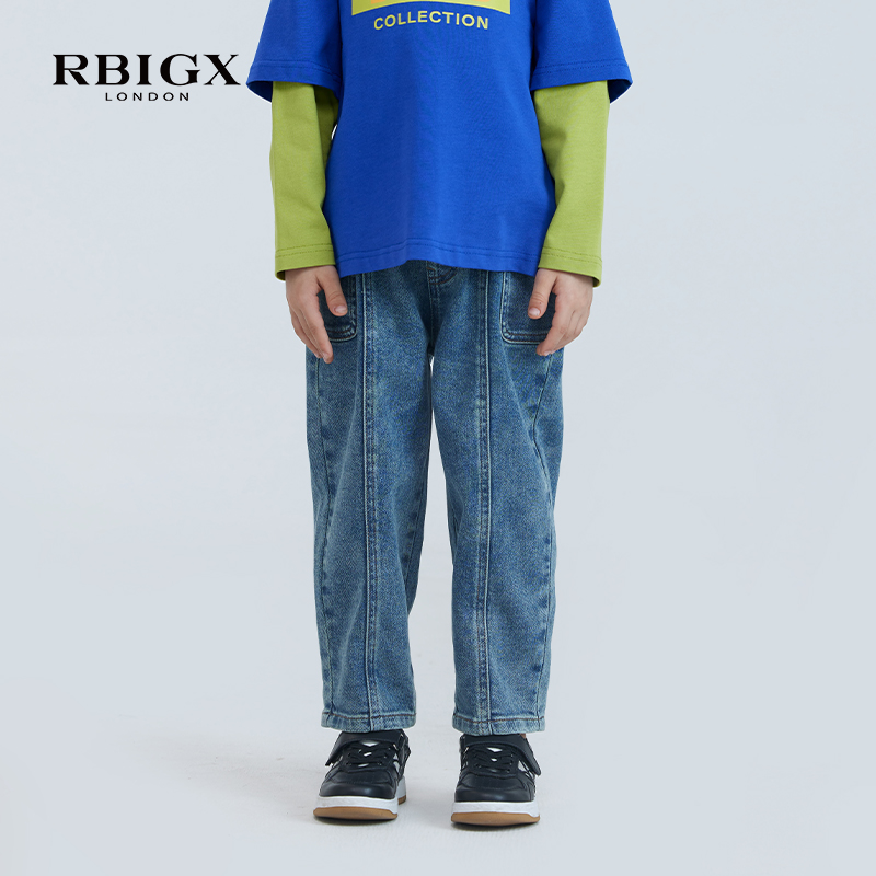 RBIGX瑞比克童装水洗牛仔裤
