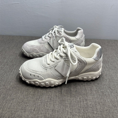 夏季透气网面休闲鞋女厚底德训鞋