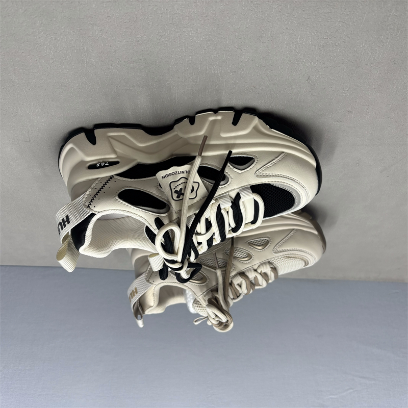 厚底老爹鞋女春秋轻便真皮休闲鞋