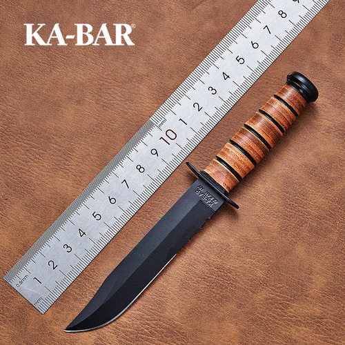 美国正品KABAR卡巴多功能直刀