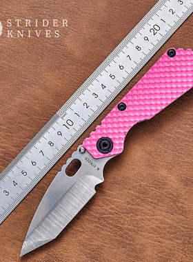 美国STRIDER挺进者正品马卡龙粉末钢SNG高硬S30V战术便携户外折刀