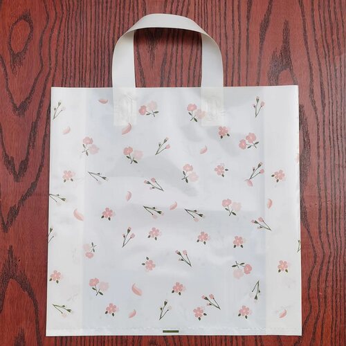 服装店礼品袋加厚小碎花购物袋子
