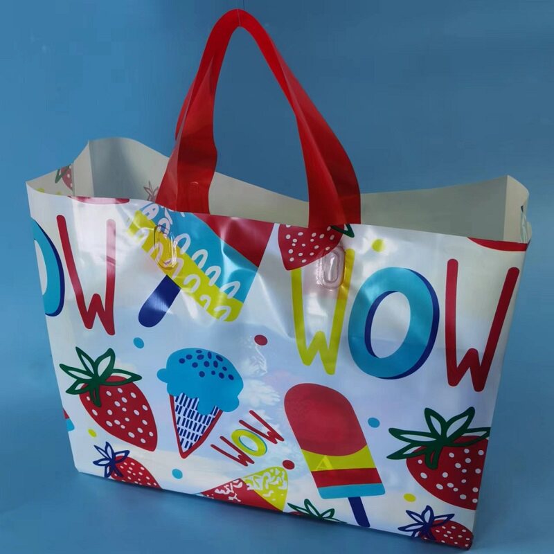 新款加厚塑料袋服装店手提袋子购物包装礼品袋定制logo童装胶袋