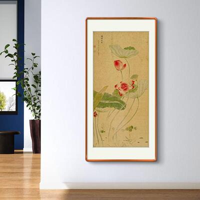 浦塘秋叶图新中式国风走廊画