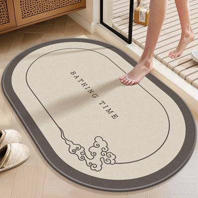 矽藻泥吸水地垫浴室化妆室门口进门入户防滑脚垫子洗手间厕所地毯