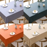 Pure -colored Tablecloth Водонепроницаемое масла -надежный горячий PVC Desk