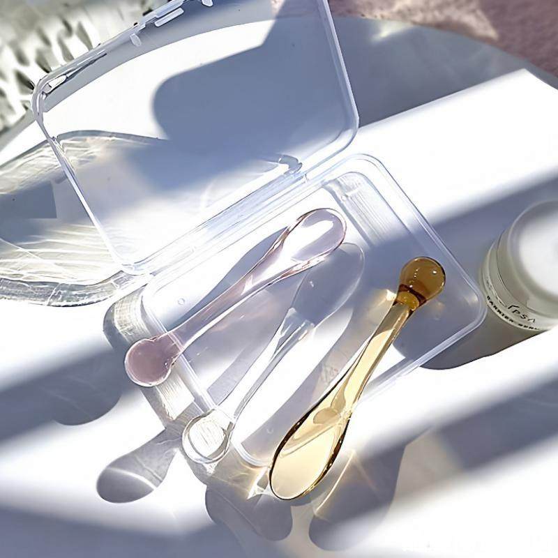 化妆品挖取勺面霜挖取勺粉底液挖取勺身体乳刮勺眼霜按摩头化妆勺