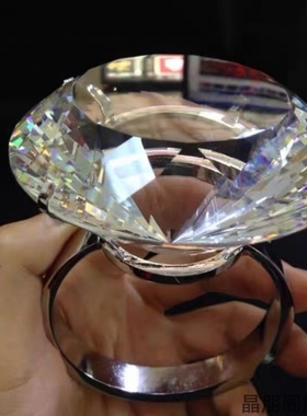 仿真人造钻石戒指摆件道