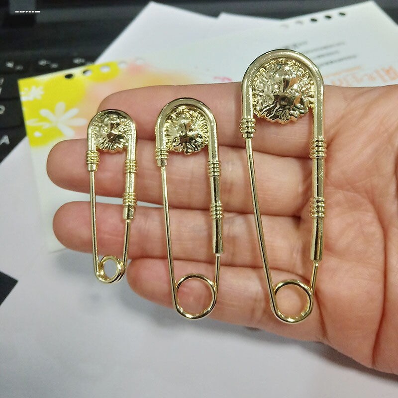 美人头像宫廷复古黑优雅胸针大号精致法式气质大衣别针温柔女