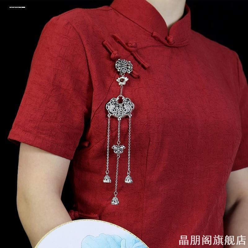 银莲花国风挂件铃铛胸前可爱古典