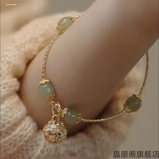 仿和田钰铃铛手镯手链高级感个性新款女汉服轻奢带铃铛的手链