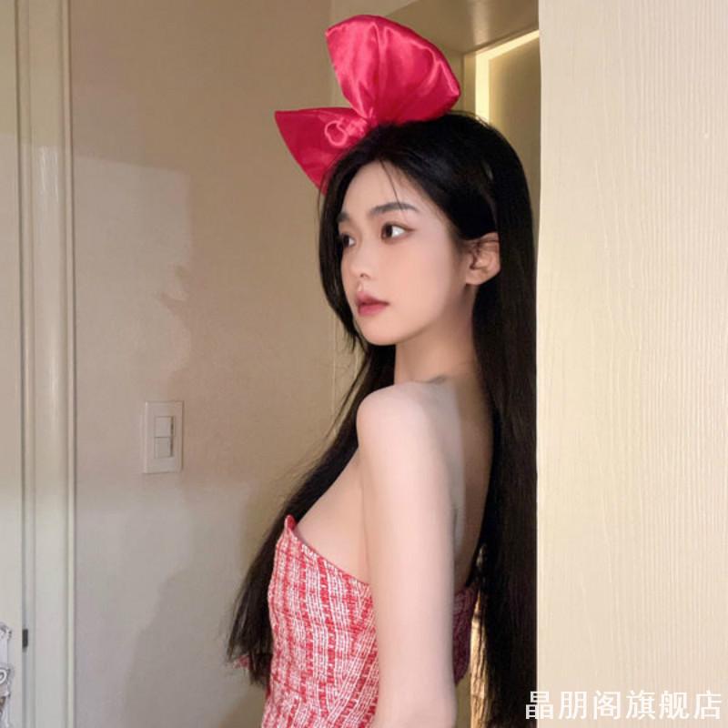 超大蝴蝶结头饰适用迪士尼发箍迪斯尼款游玩发款箍发饰粉色头箍女