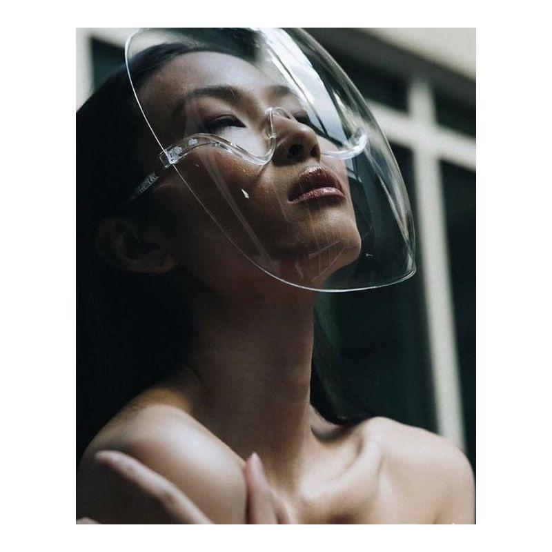 加长版护面具防风防护面罩厨房头