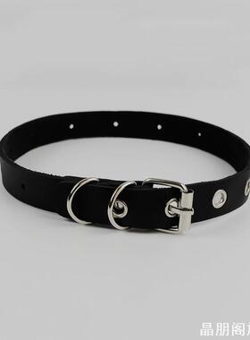 黑色颈带饰品甜酷项链男锁骨链男夏季潮高级感choker圈ins