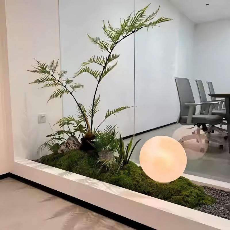 高端简约造景仿真绿植大型橱窗