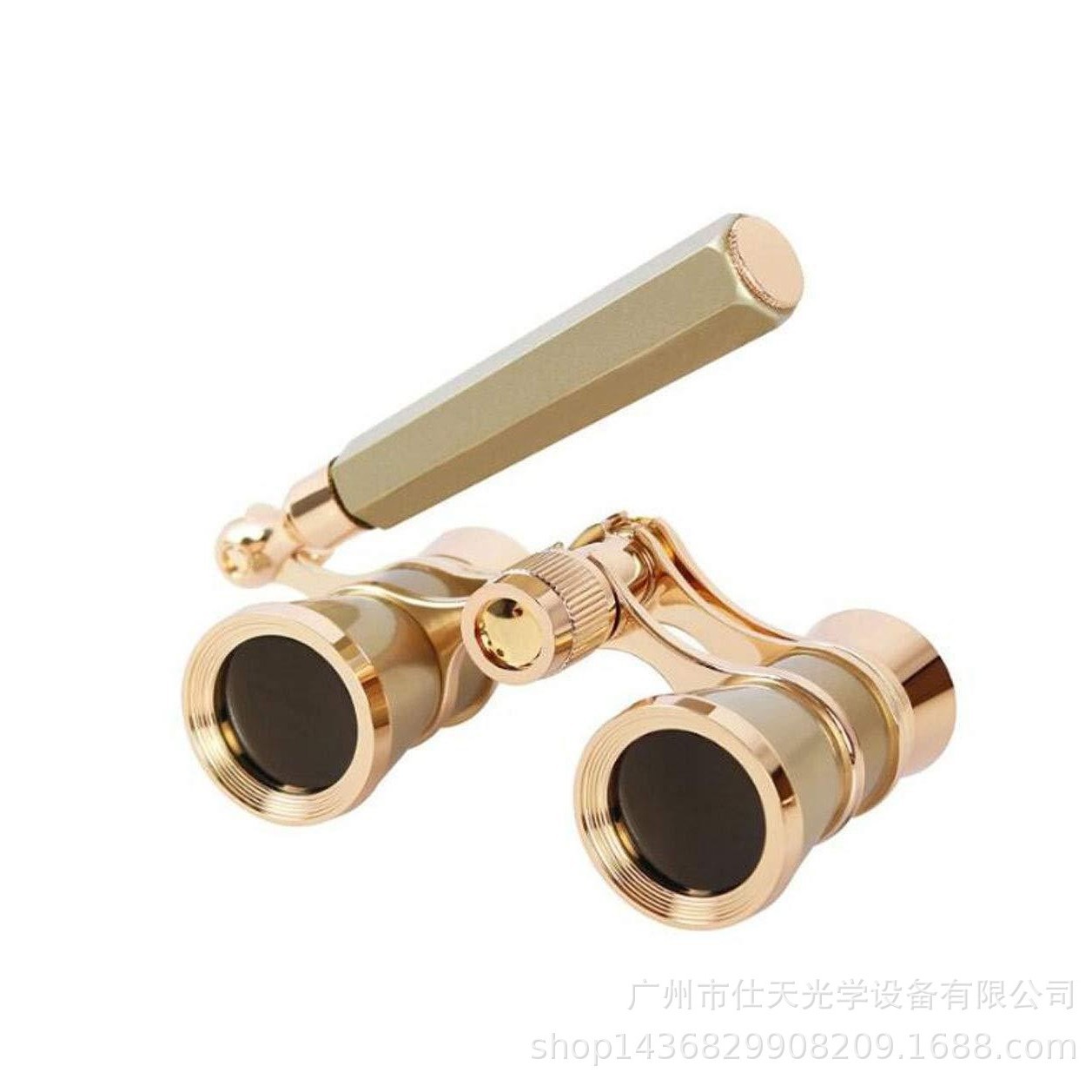 新款3X25金属双筒观剧镜带链子