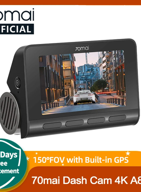 70mai A810 Dash Car Cam HD 4K Built-in GPS ADAS Auto Record