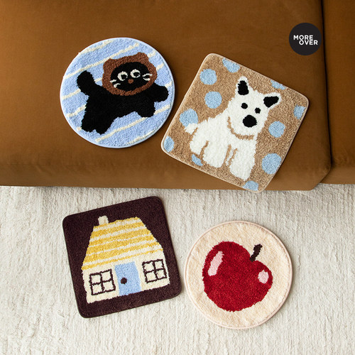 Moreover乐园日记防滑簇绒坐垫家用沙发汽车四季通用办公室椅垫