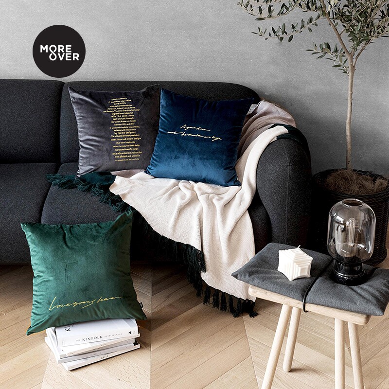 Moreover Original design velvet Pillowcase Pillow Cushion Excluding Bedside The bed sofa a living room Northern Europein the Home Fabric , Pillow/Pillow  category - from Buy2taobao.com to provide professional Taobao agent buy service