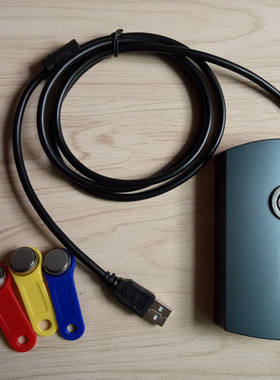 iButton纽扣 TM卡 DS1990 信息钮 USB接口读卡器，读写器，发卡器