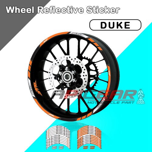 DUKE2/300/6/790轮毂反光贴KTM