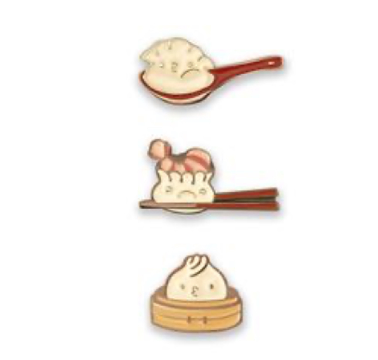 小环环在台湾鼎泰丰包料理徽章文创周边