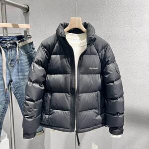 轻奢品质！！男士保暖立领羽绒服2024冬季新款青年白鸭绒外套男