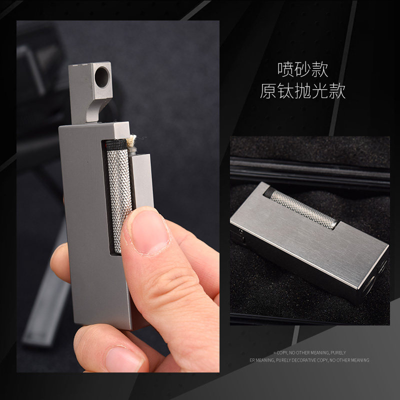 祝融烟具古董机鱼肠侧滑轮老式战壕机EDC煤油打火机个性时尚潮男