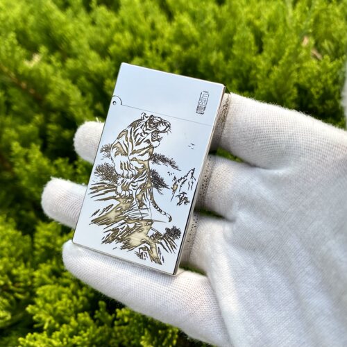 佐罗Z552朗声白镍光板煤油打火机