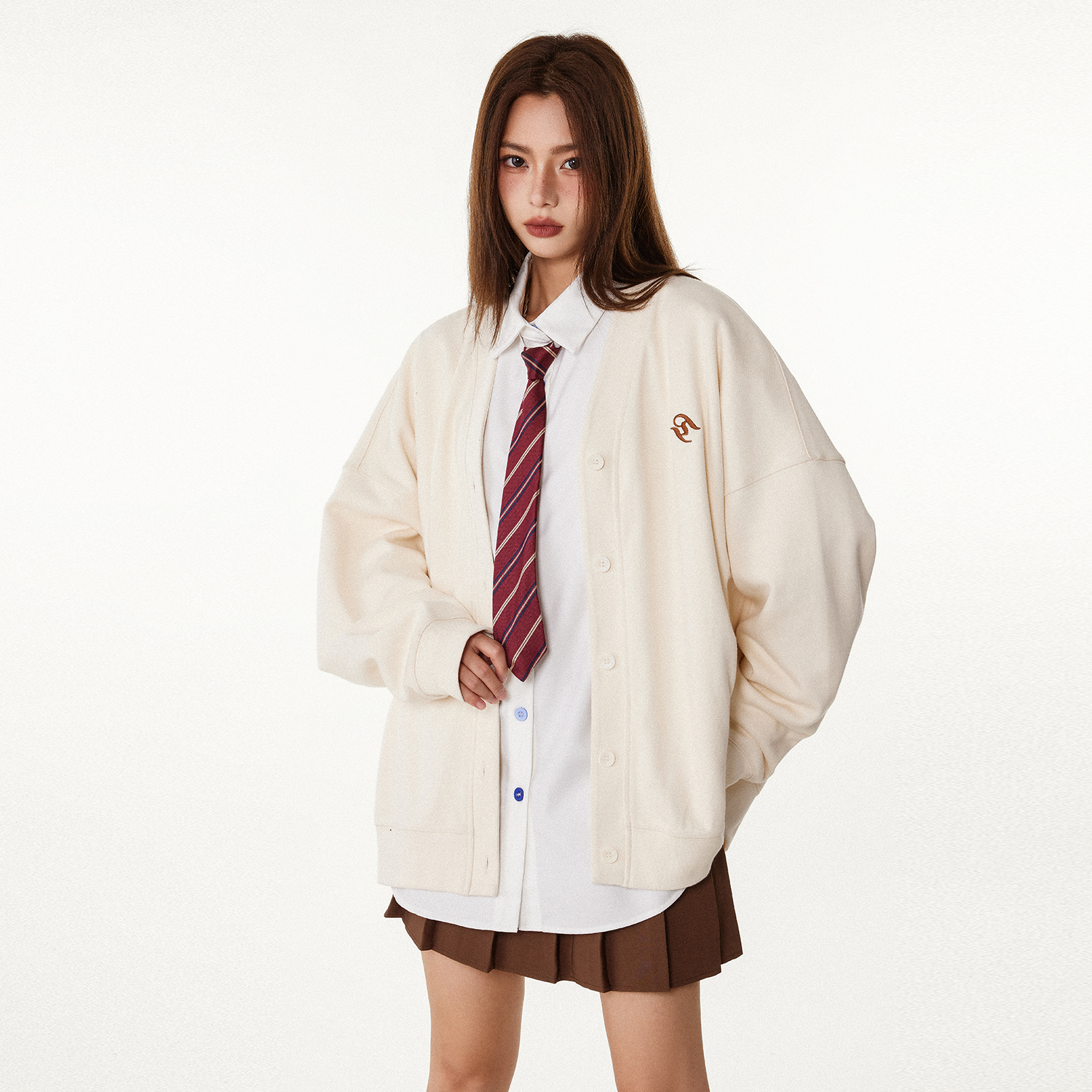 重磅400G华夫格开衫卫衣外套