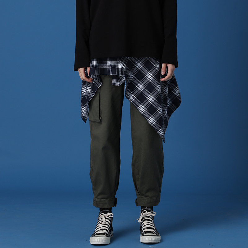 jk半身裙春装新款格子日系a字