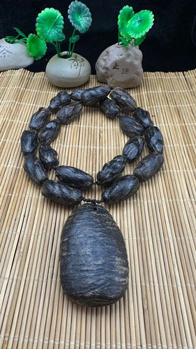 金三角虫漏沉香项链随型手链文玩佛珠木质花蜜香药香奶香送礼男女