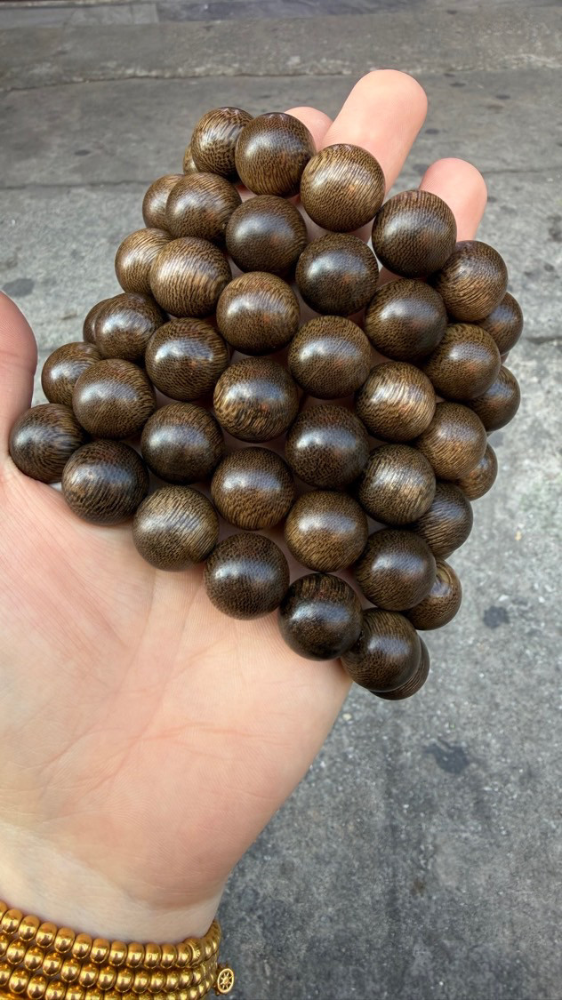 柬埔寨青帝菩萨棋沉香手串1.6cm佛珠手链约37克沉水级男女士念珠